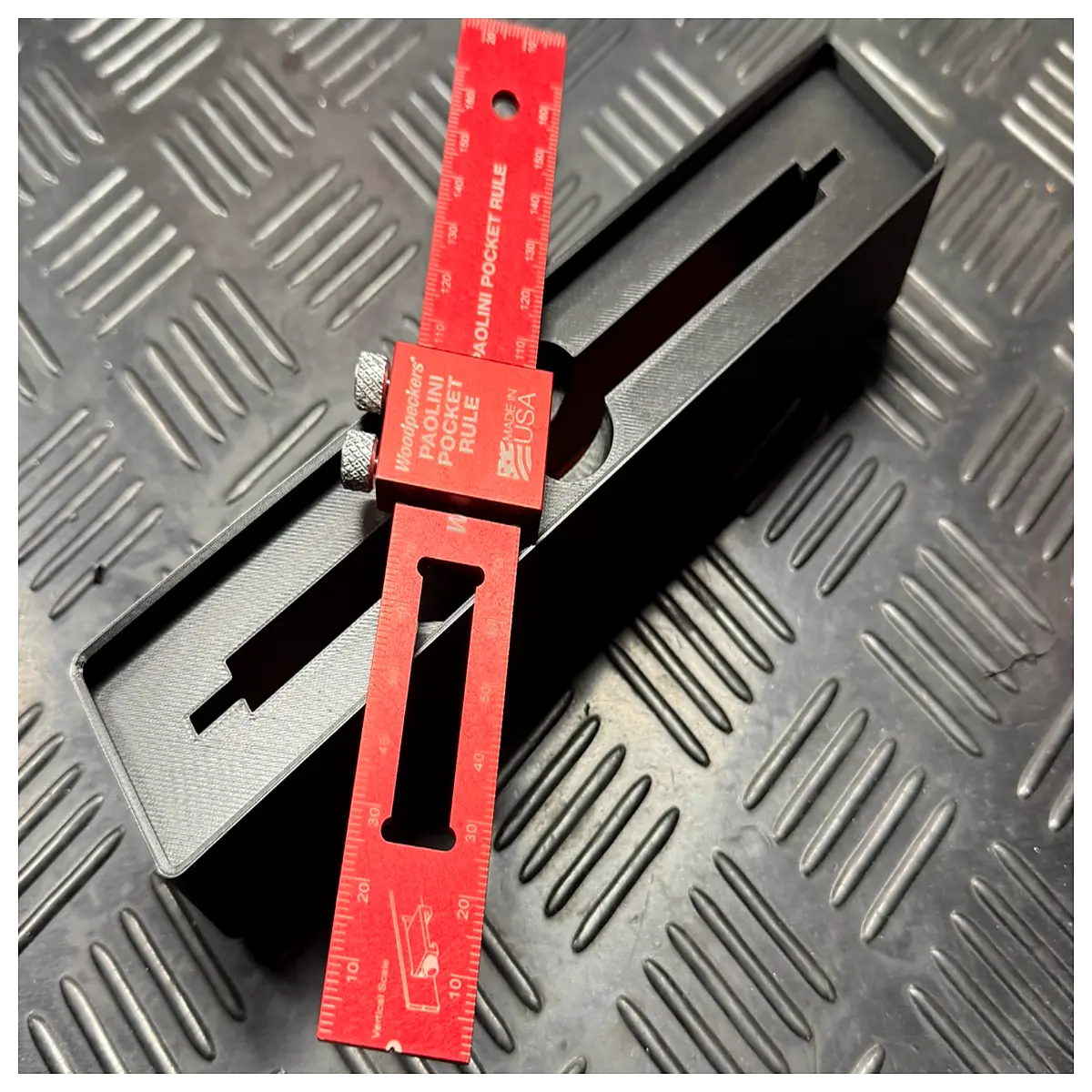 gridfinity paolini aluminum pocket ruler 6 inch 150mm precision machinist scale for makers