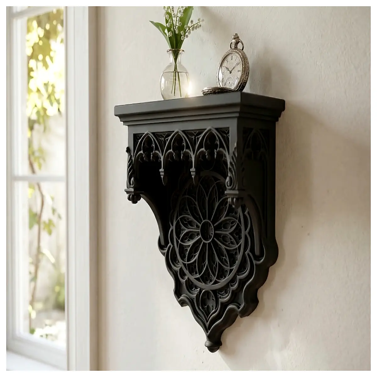 Wall Mounting Display Shelf Elegant Hanging Display Stand Living Room Bedroom Wall Decor Shelf Artwork Display Rack Wall Hanging Accessories