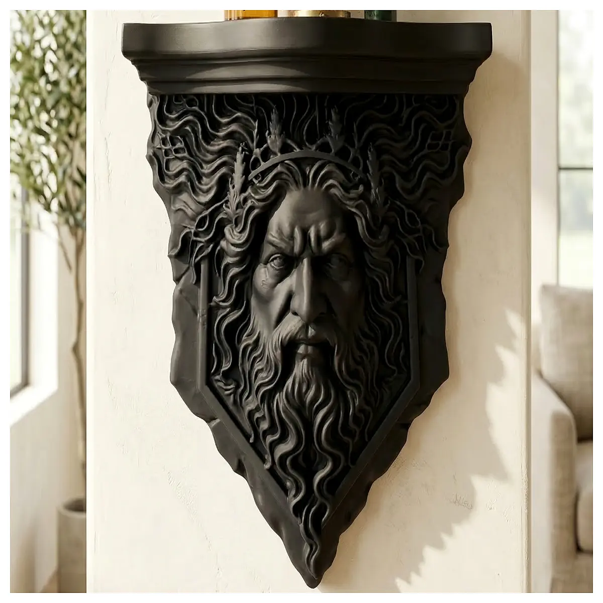 Baroque Zeus Shelf Column Decorative Furniture Modern Living Room European Style Bookshelf Simple Display Shelf Art Ornament