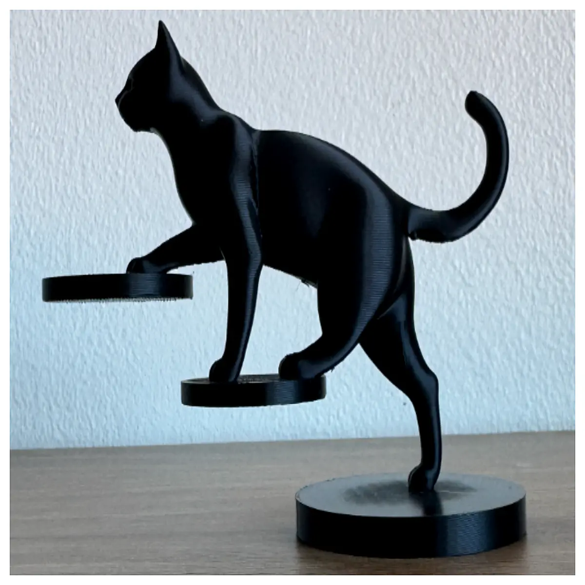 Balance Cat Sculpture Cat Figurine Desk Decor Home Art Zen Decoration Creative Gift Pet Ornament