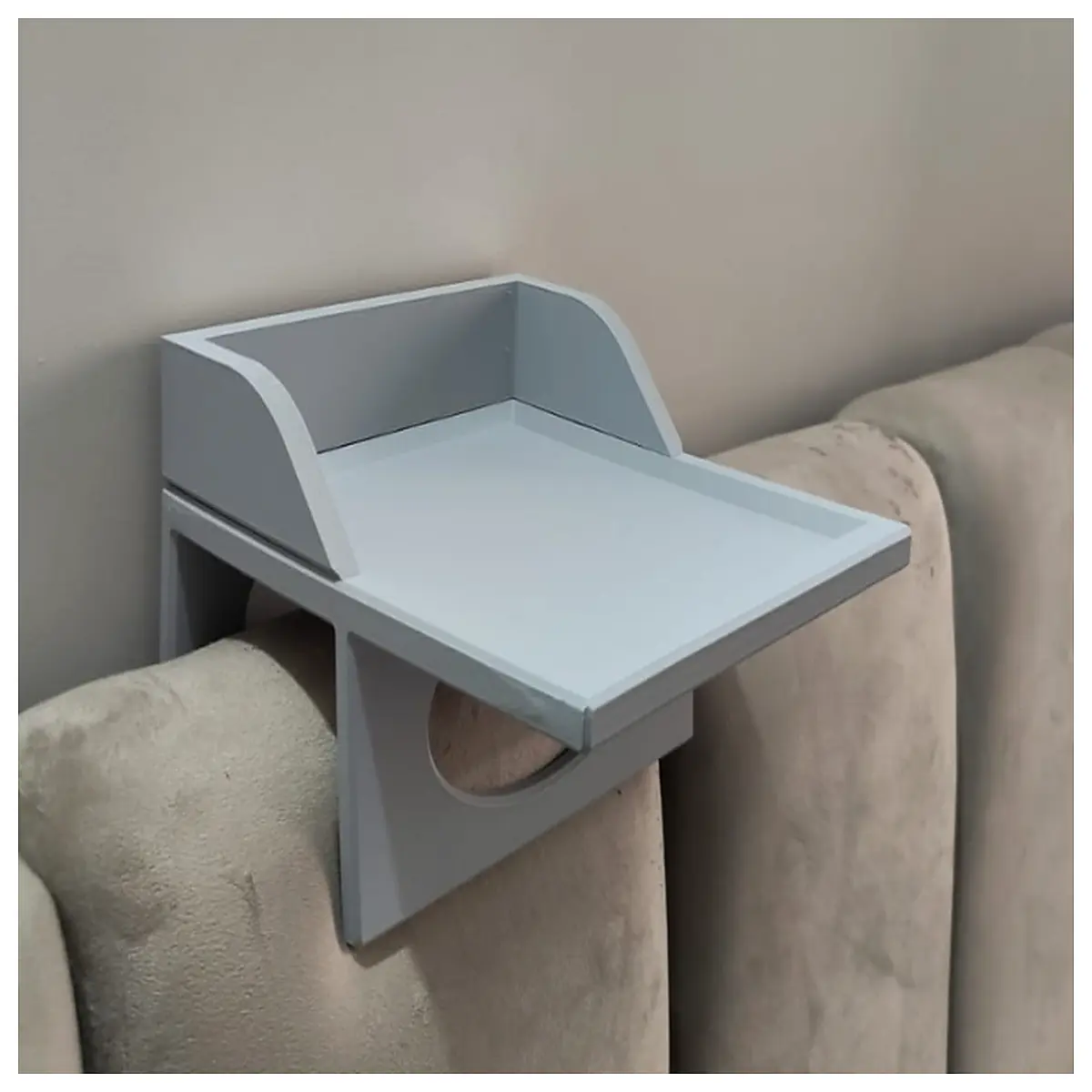universal headboard shelf organizer for bed no drill mounting storage rack for bedroom nightstand alternative