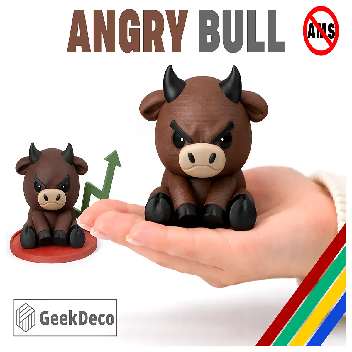 BullRun Buddy Desktop Toy Fun Bull Horn Decoration Desk Mini Bull Office Relaxation Figurine Desktop Decoration Bull Horn Toy Wholesale