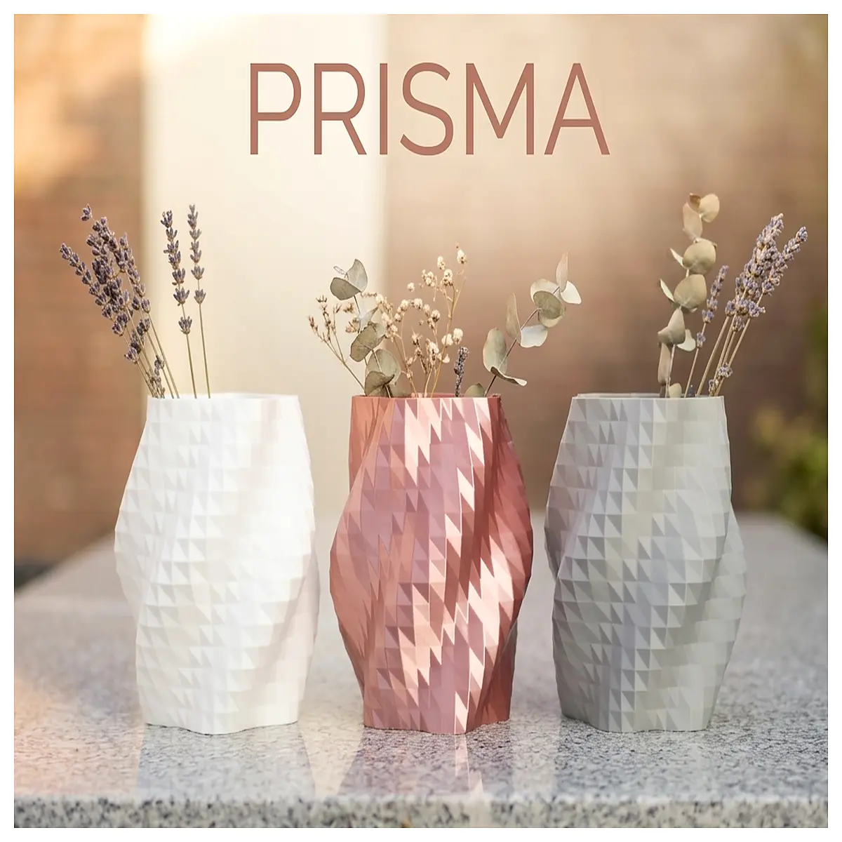 Low Poly Distorted Vase Decorative Art Sculpture Tabletop Ornament Modern Home Decor Gift Idea