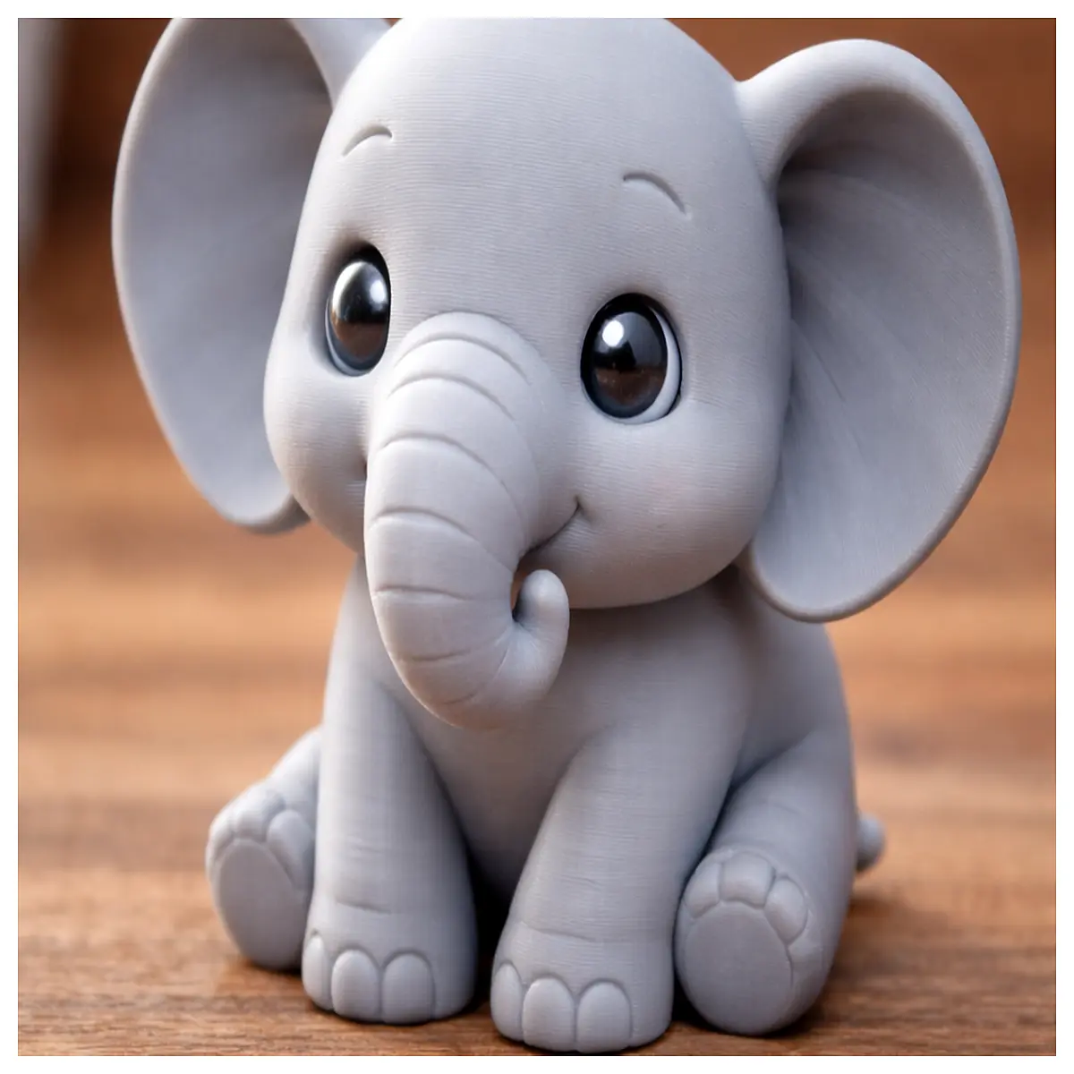 Cute Little Elephant Single Print Decoration Desktop Wallpaper Cartoon Wall Stickers Room Decor Gift Choice