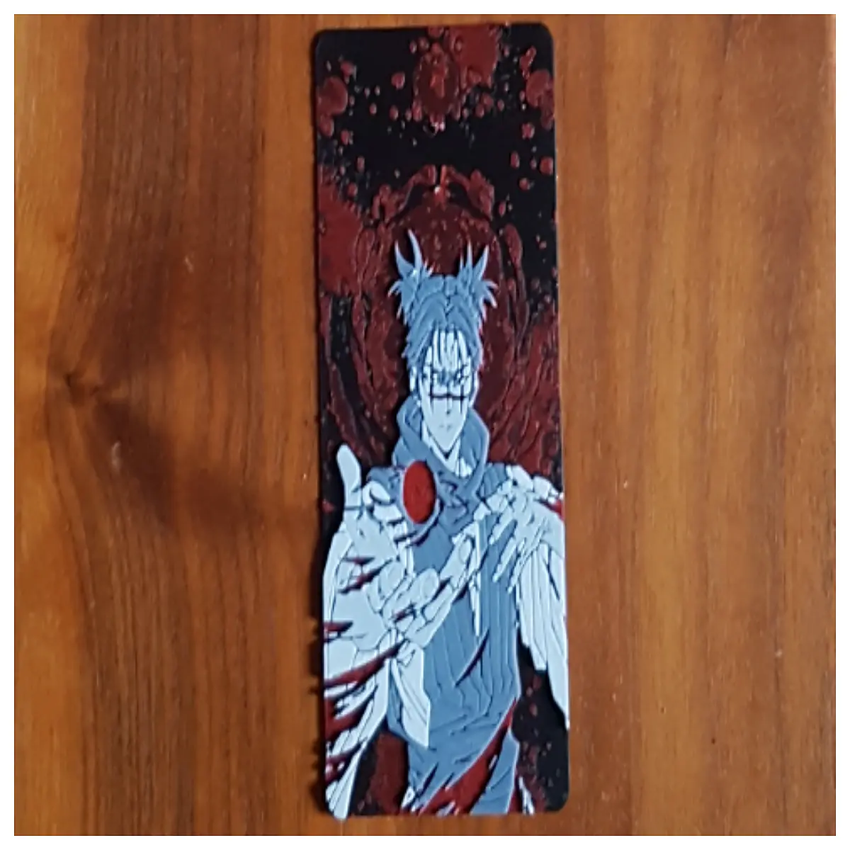 Blood Bookmark Zhangxiang Ink Seal Ancient Ritual Religious Art Rare Collectible Ink Bookmark Zhangxiang
