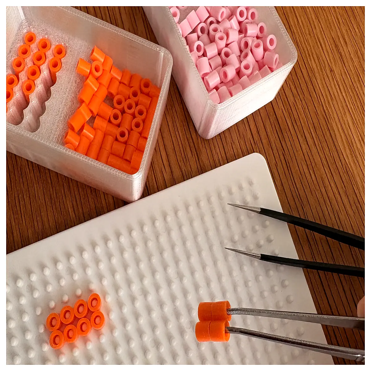 5mm Bead String Layout Tray 2 Tier Jewelry Making Tool Bead String Tray Arrangement Tray Bead Layout Pad
