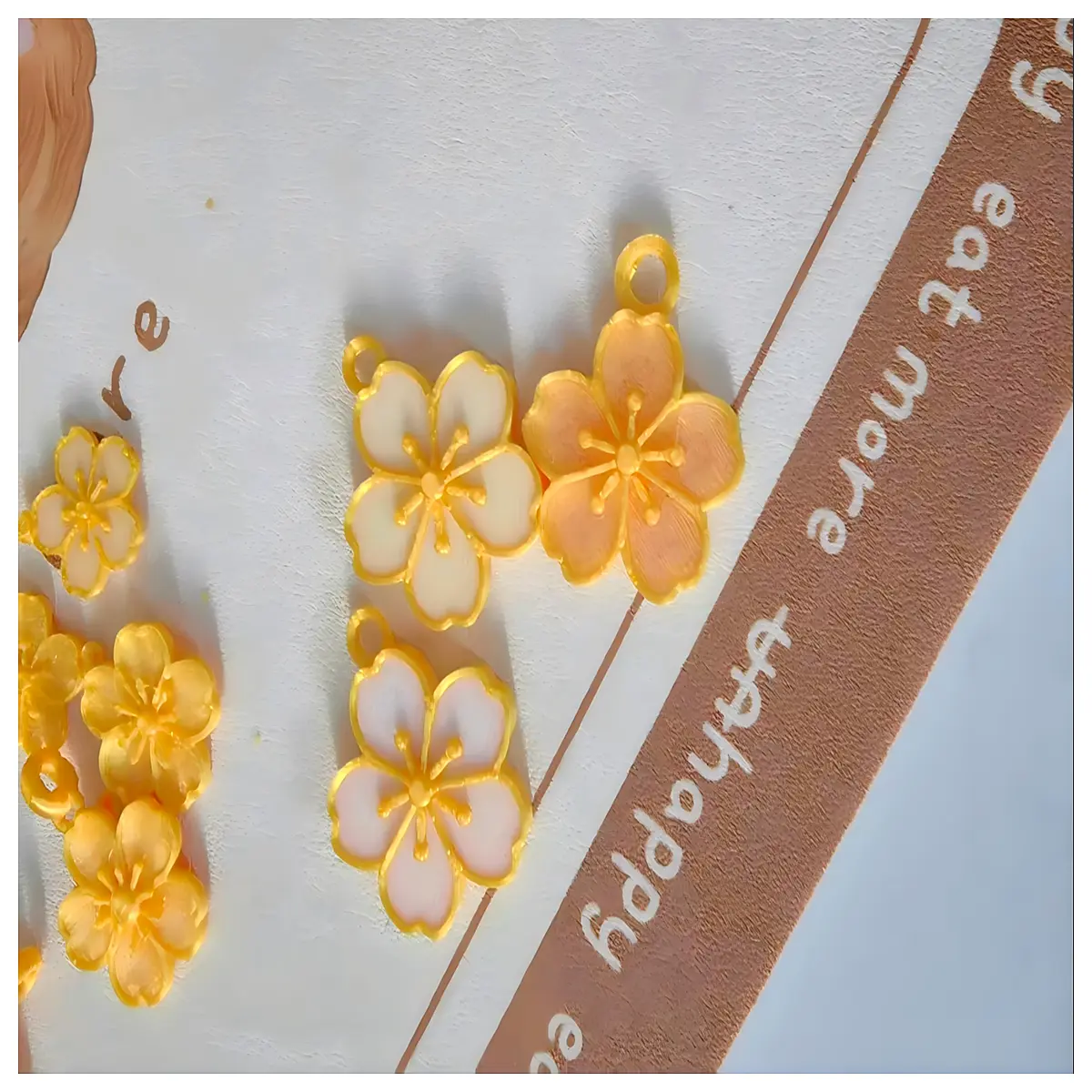 Cherry Blossom Pendant Necklace Women Floral Chain Romantic Korean Jewelry Artificial Cherry Blossom Accessories Elegant Pendant