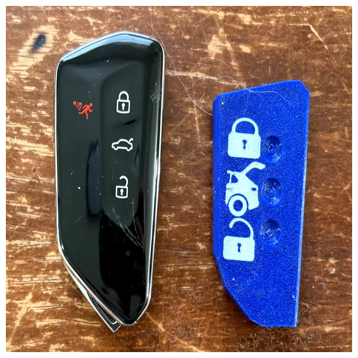 ID4 Key Case Replacement Shell Key Fob Cover Car Key Accessories Protective Case Parts