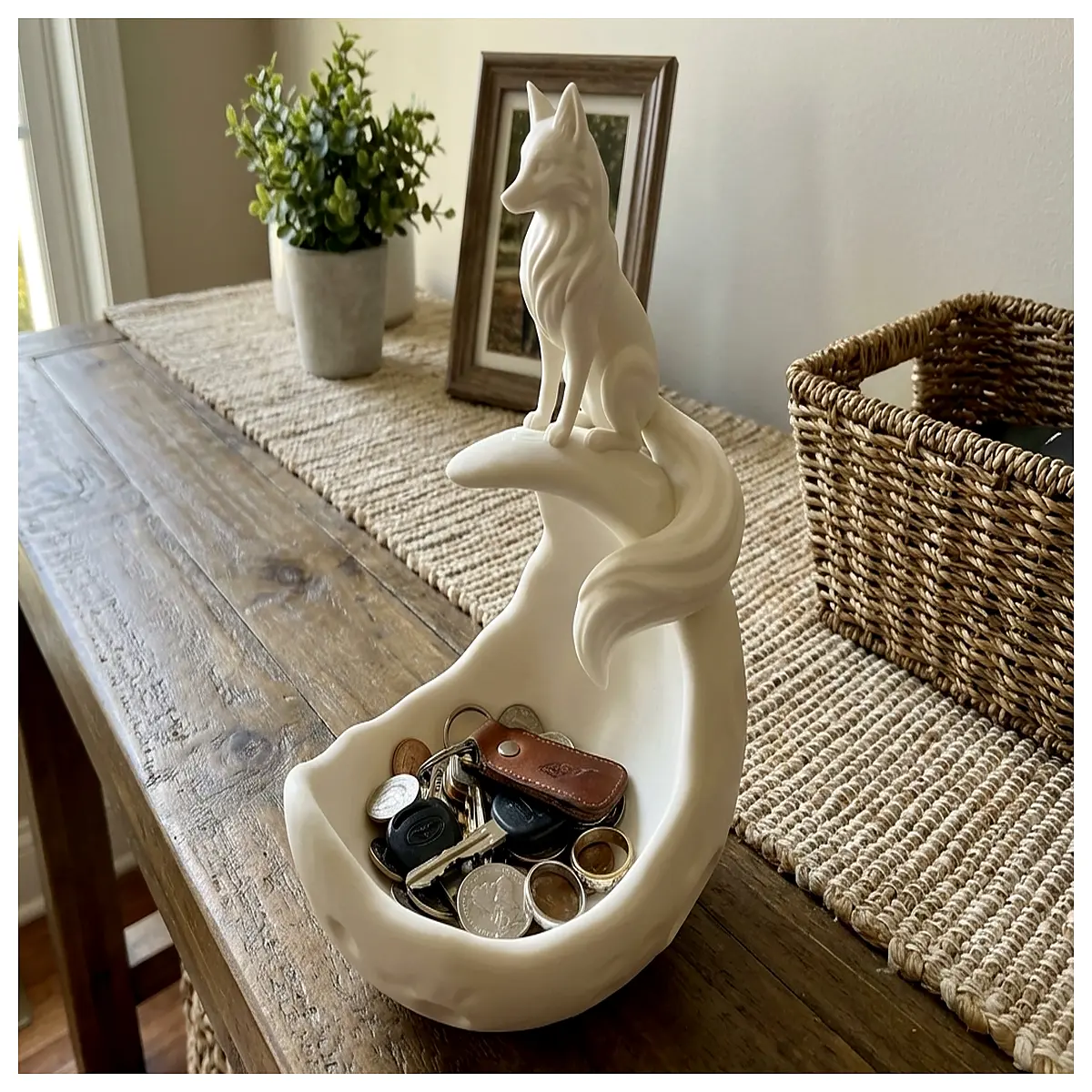 Tian Hu Yue Liang Tray Elegant Desktop Organizer Moon Night Creative Decoration Desk Storage Accessories