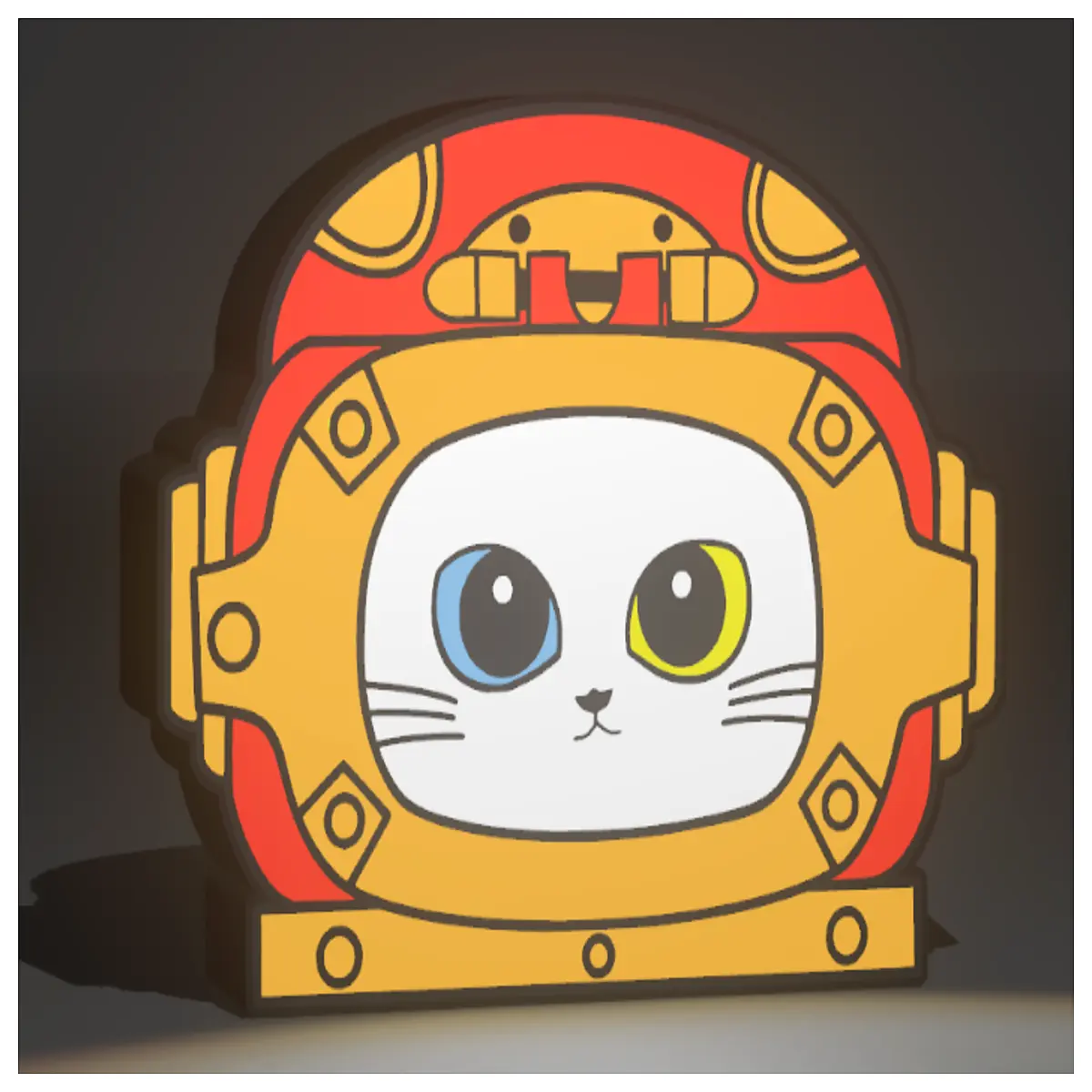 Nao Guo Kue Astronaut Lantern Box 6 s Creative Decoration Festival Gift Mayday Food Display Snack Showcase