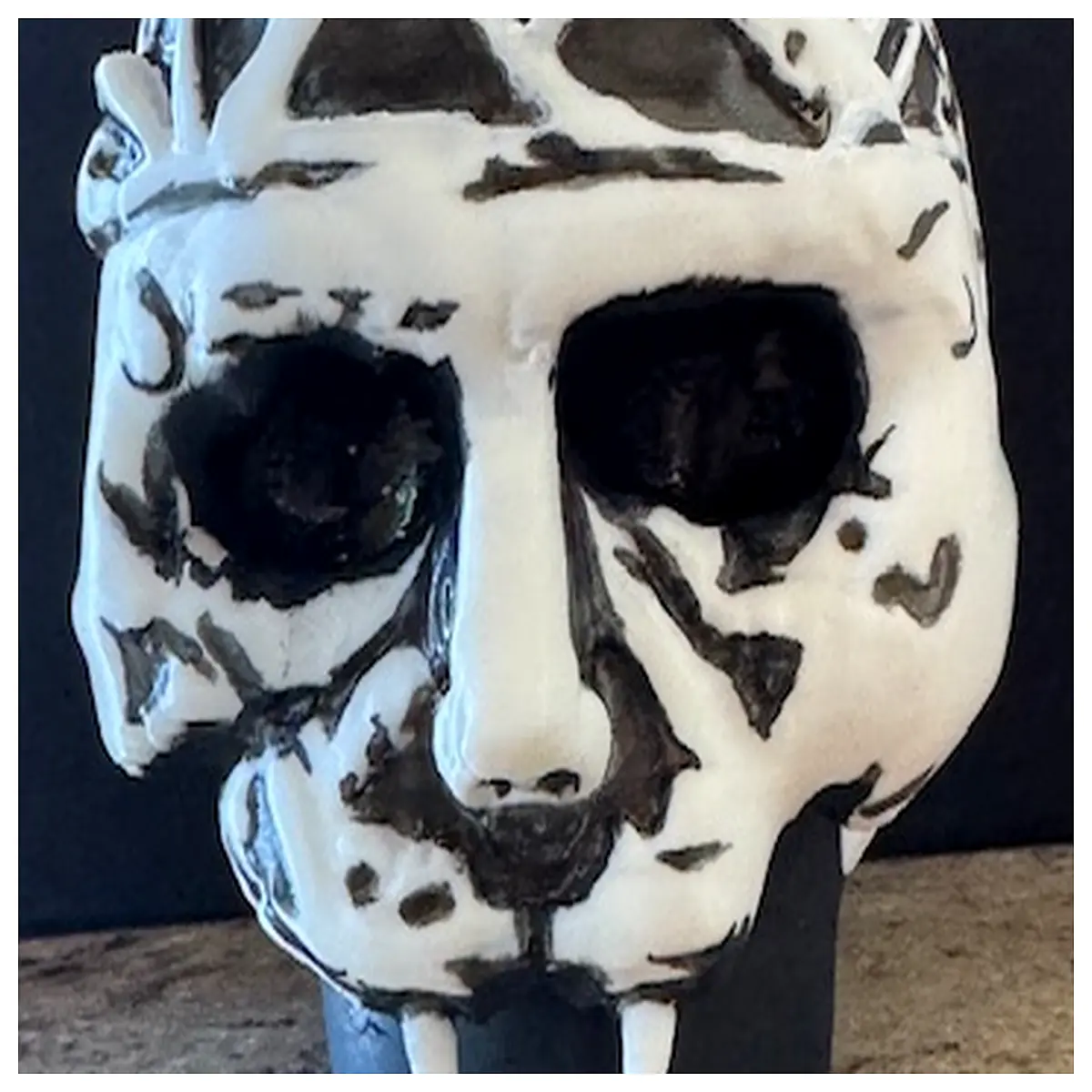 Skull Decoration Cemetery Garden Ornament Demon Statue Skull Art Piece Horror Decor Skull Accessories