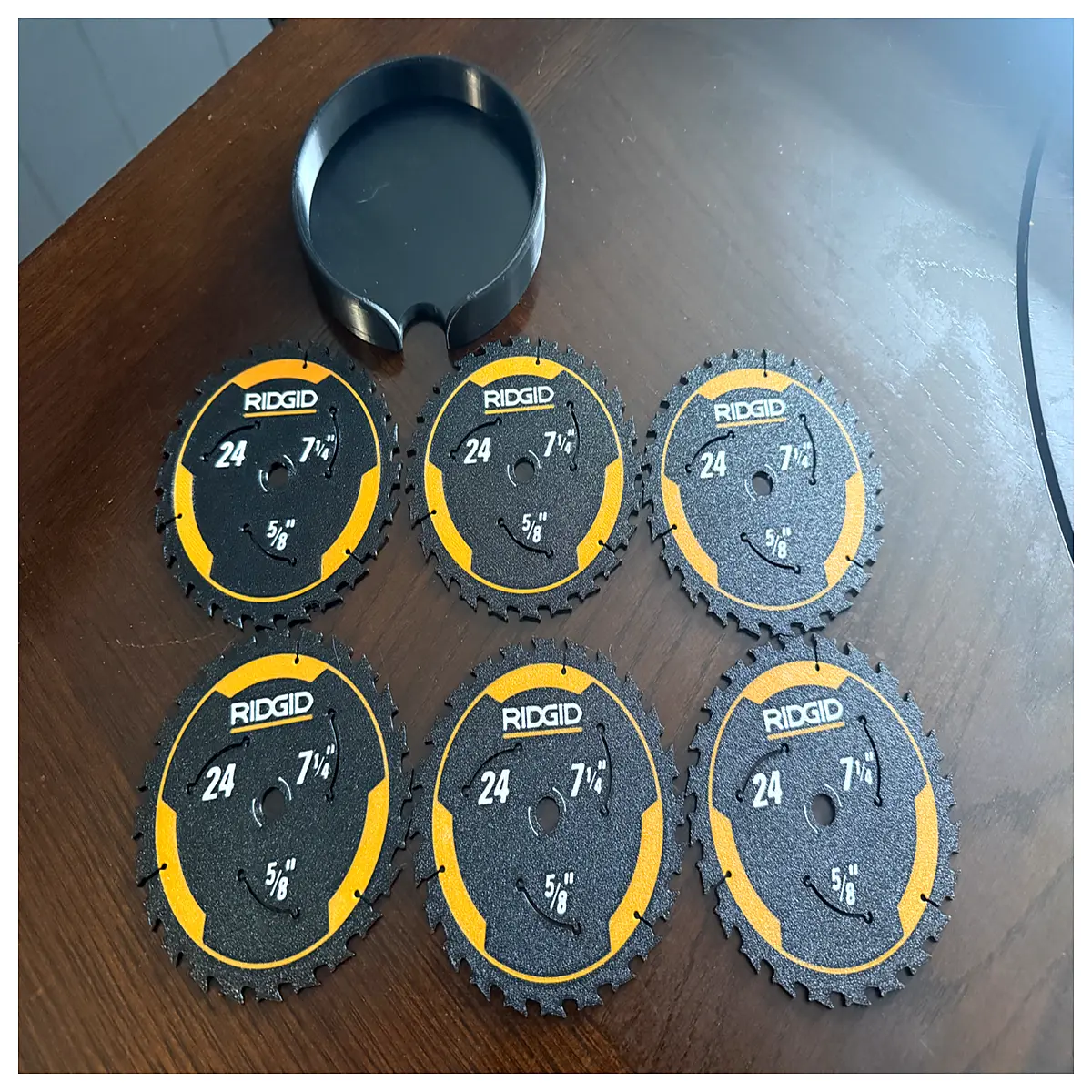 Ridgid Saw Blade Coasters Coffee Mat Cutting Edge Non Slip Table Decoration Kitchen Dining Accessories