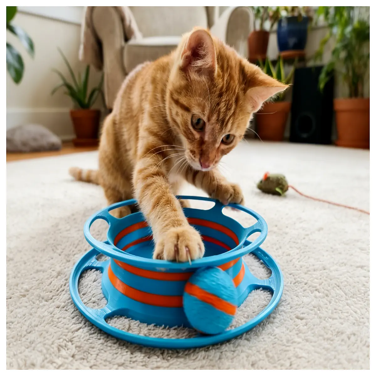 Cat Swirl Toy Interactive Puzzle Game Cat Entertainment Training Tool Cat Play Accessories