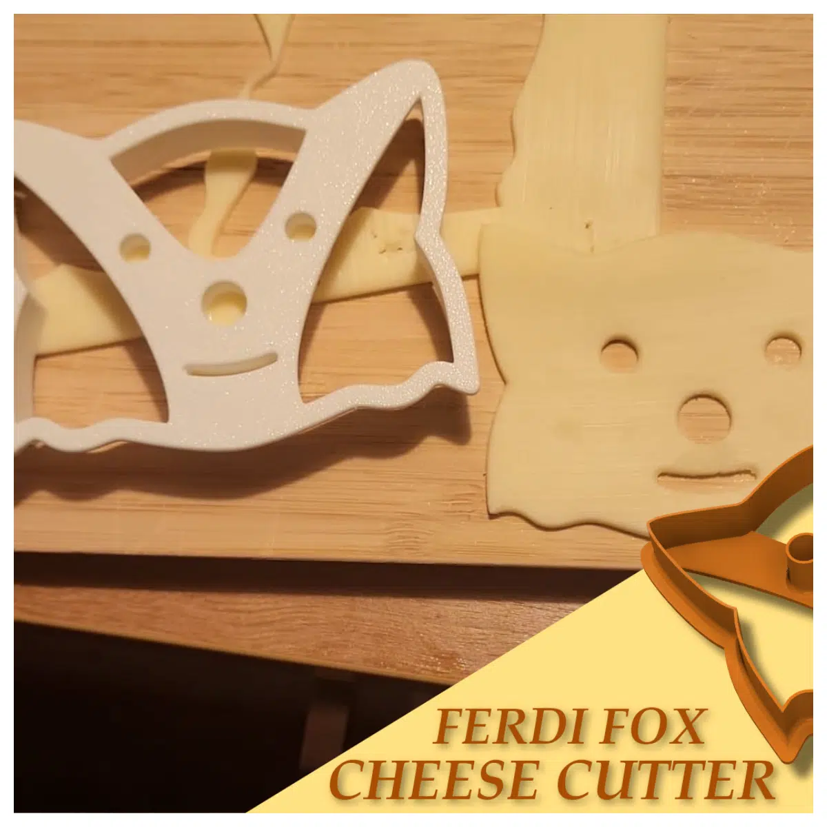 Ferdi Fuchs Fox Cheese Cutter Cheese Slicer Kitchen Gadget Shredder Fast Sharp Cutting Tool Ideal for Home Use