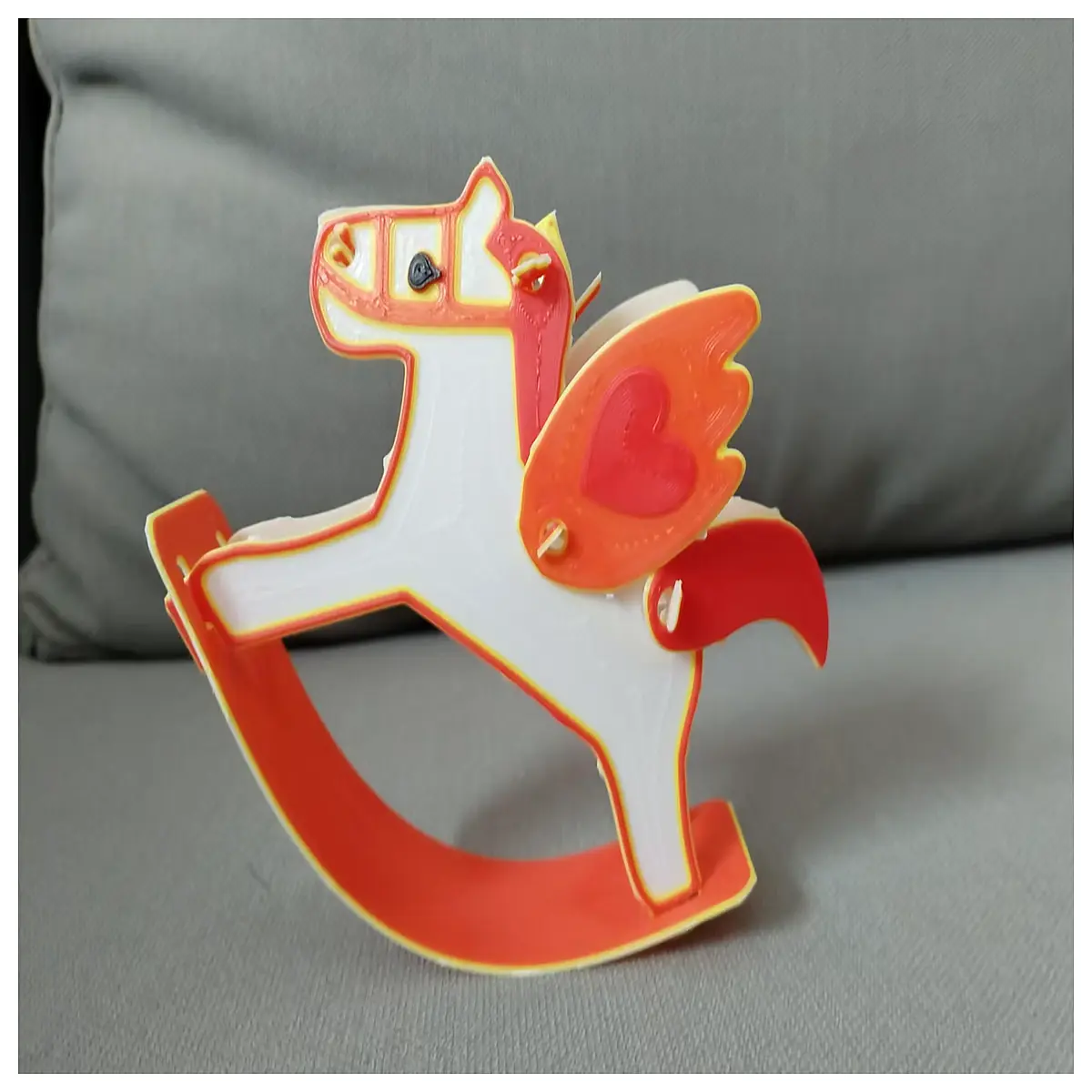 Rocking Horse Accessory Set 4 Pen Insert Kids Toy Parts Rocking Horse Replacements Educational Tools Brain Teaser Toys