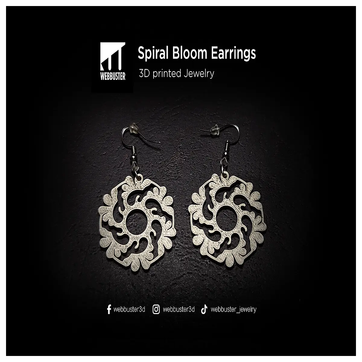Spiral Blooming Earrings Women s Rotating Flower Earring Wedding Bride Party Elegant Decoration Bloom Earrings