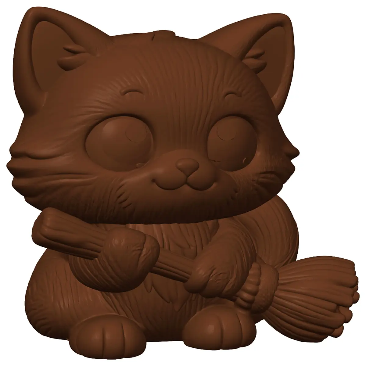 cute broom cat plushie halloween decoration cosplay prop