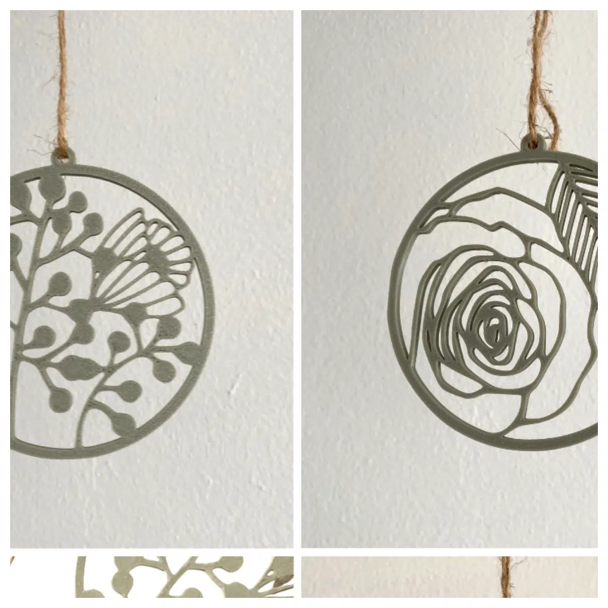 minimalist spring home decor set 6 pieces vase planter wall art
