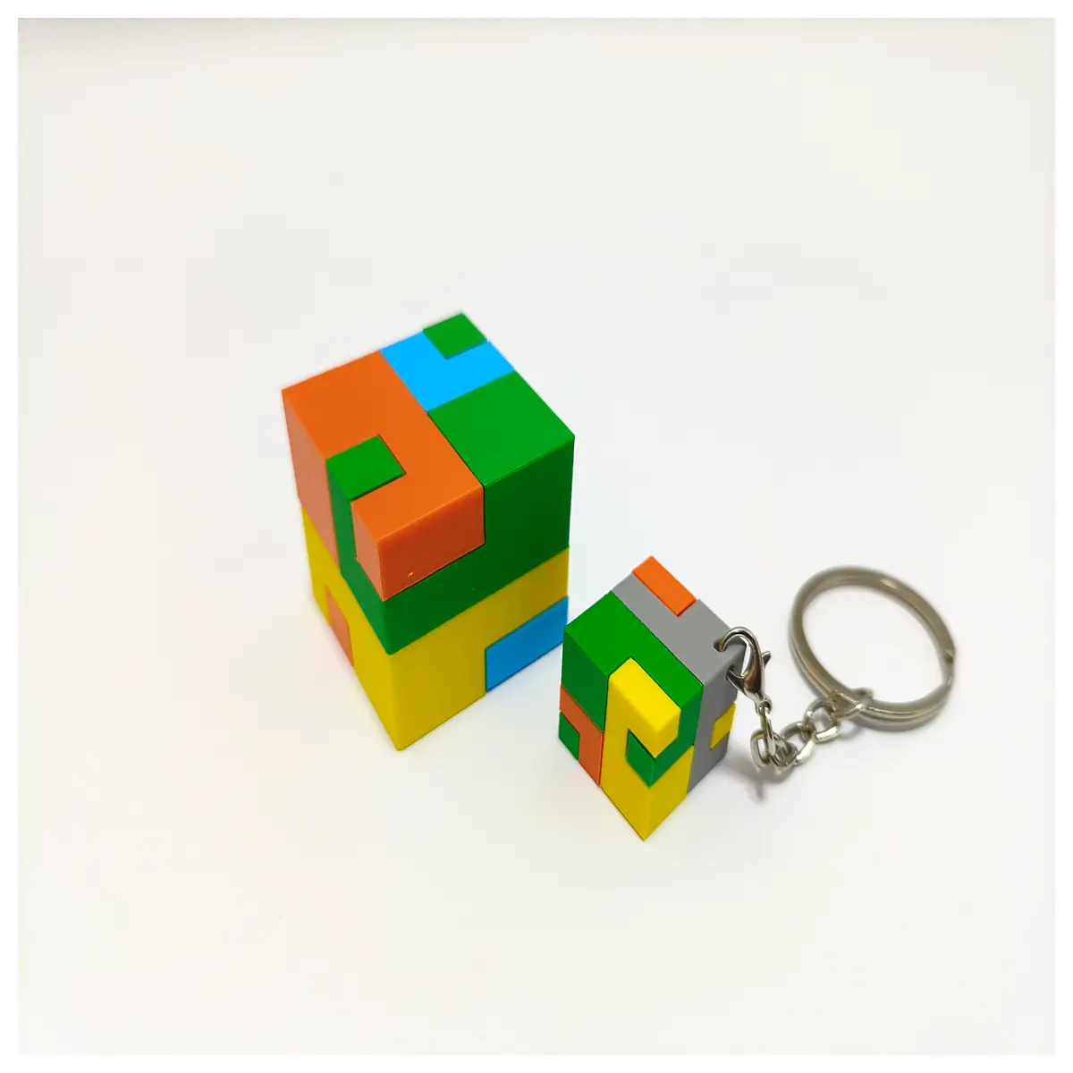 Lu Ban s Knot Sliding Puzzle 4 Cube Sliding Block Brain Teaser Toy Puzzle Game for Kids Adults