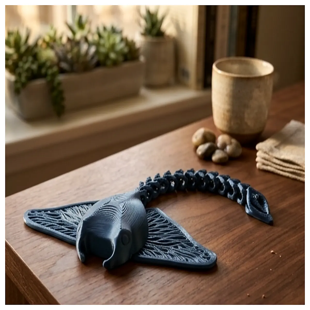 Moving Bat Wings Toy Delicate Lace Wings Articulated Joints Child s Toy Realistic Bat Model