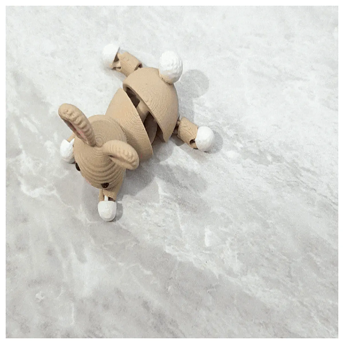 Mini Movable Joint Rabbit Toy Puzzle Pet Toy Kids Gift Small Animal Companion Educational Fun