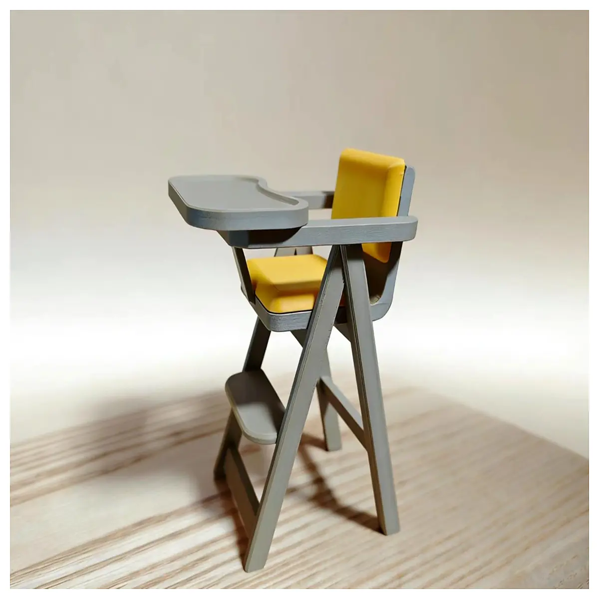 Baby Chair Model Realistic Toddler Dining Chair Toy Learning Educational Play Set Child Development
