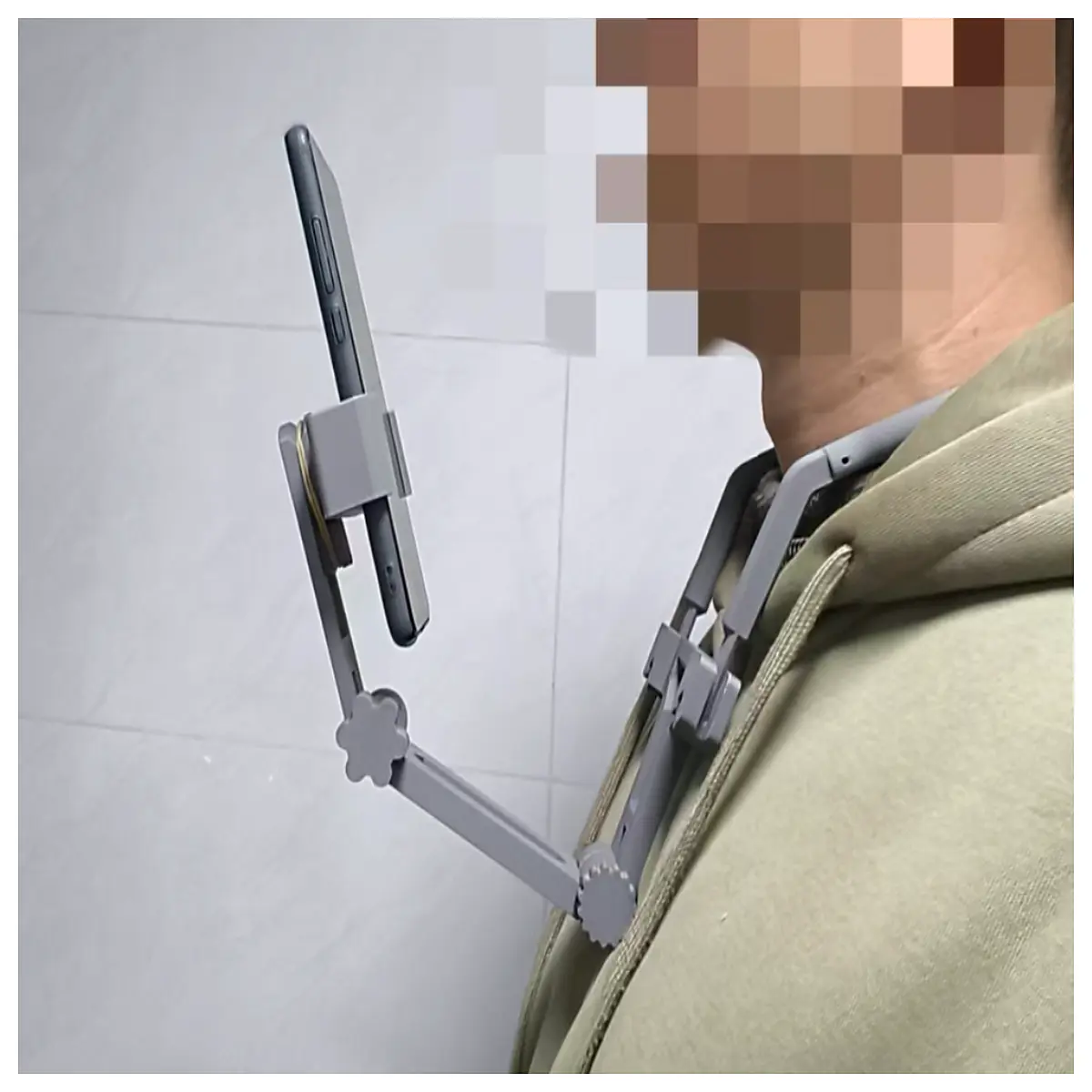 Mobile Phone Neck Holder Stand Phone Arm Bracket Clothing Hook Holder Stand Mobile Phone Accessory Phone Stand Support