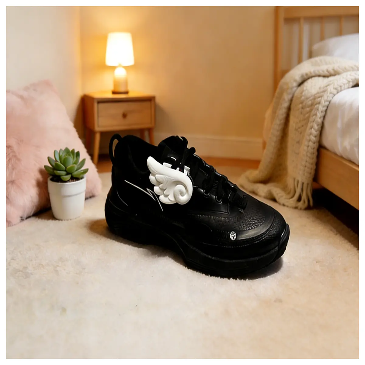Shoe Decoration Wing Ornament Indoor Decor Wall Hanging Accessory Decorative Wing Figurine Creative Home Decor Wing Shaped Ornament