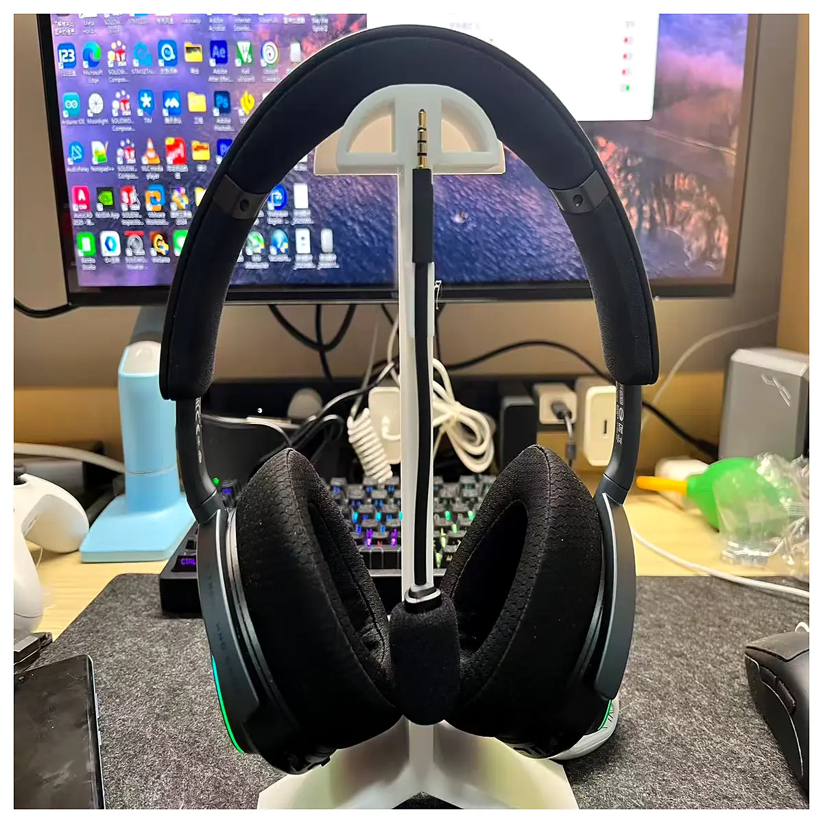 Earphone Mount Prism Adapter Sound Optimization Headphone Mount Accessory Prism Audio Enhancement