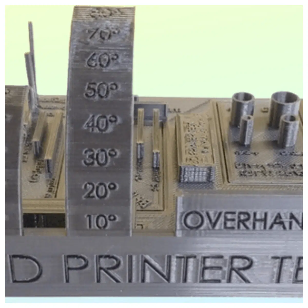 3D Printer Test Printer Parts Filament Tools 3D Printing Testing Printer Calibration