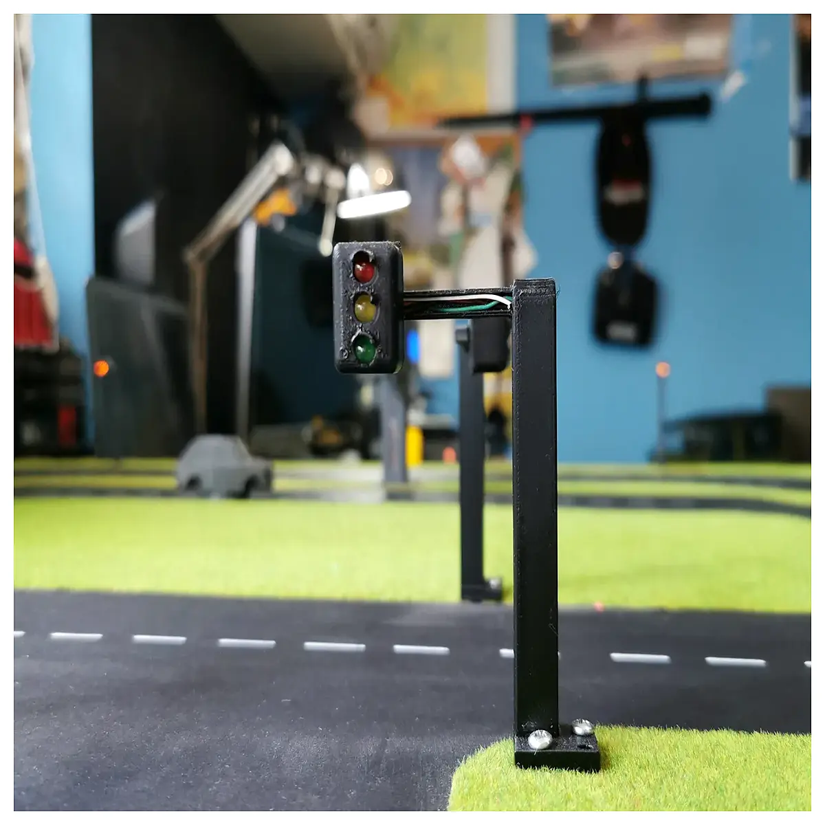 Warning Traffic Lights Narrow Road Indicator 13cm Emergency Stop Road Safety Warning Lights