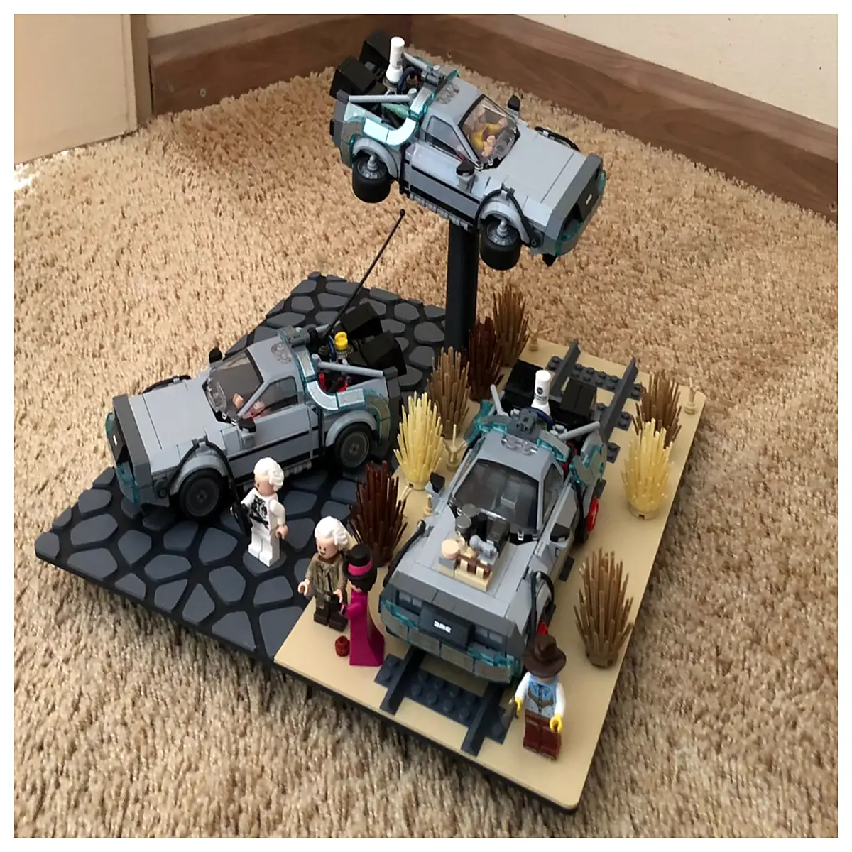 Back to the Trilogy Cars Iconic Sci Fi Vehicles Time Travel Classics Movie Prop Collection