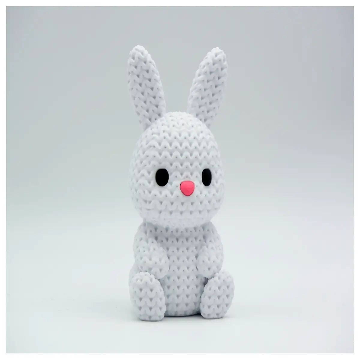 Knitted Rabbit Easter Toy Plush Stuffed Animal Festive Gift Christmas Decoration Easter Bunny