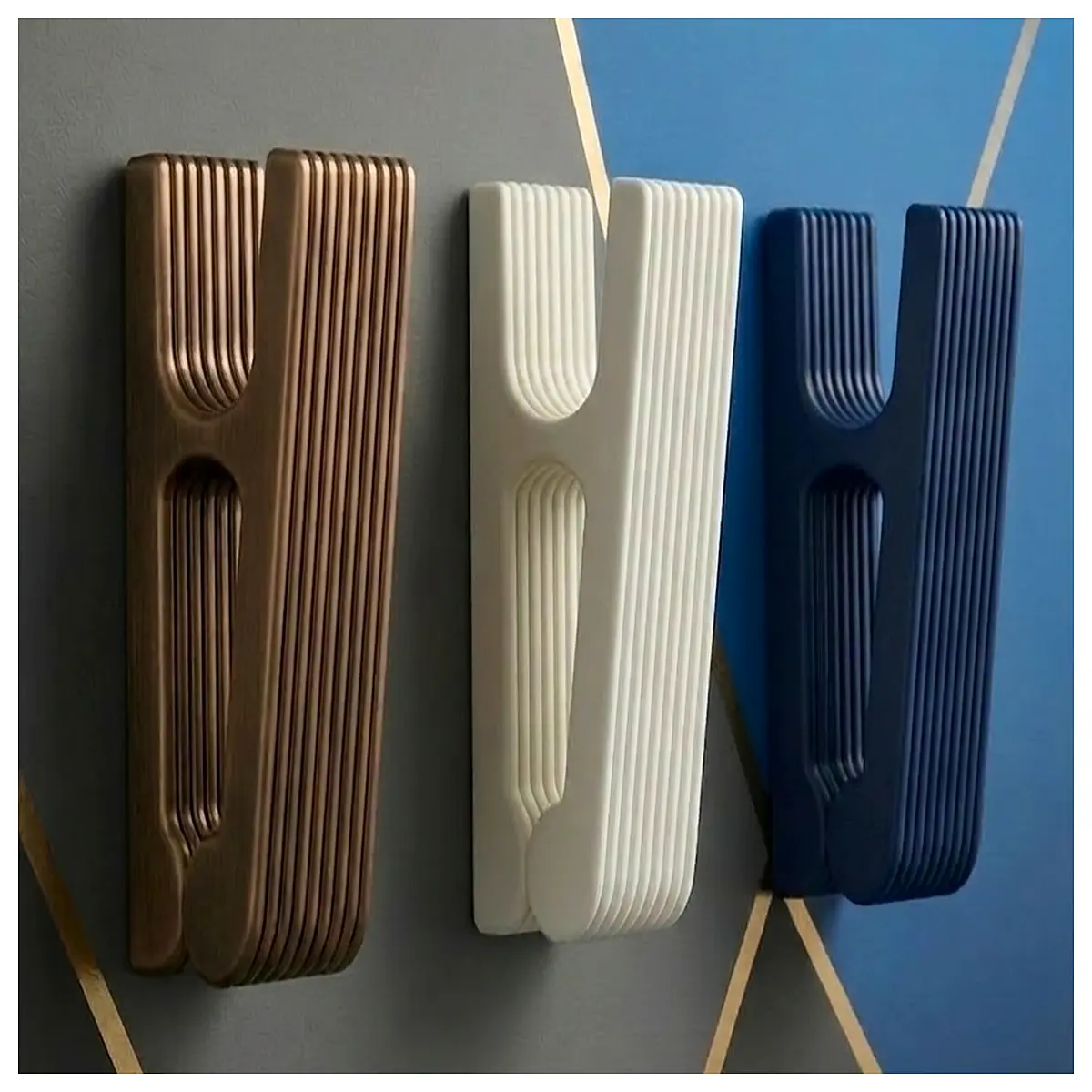 Japanese Minimalist Towel Rack Cloth Clips Wall Hanging Hooks Bathroom Organizer Modern Home Decor Hanging Towel Rack