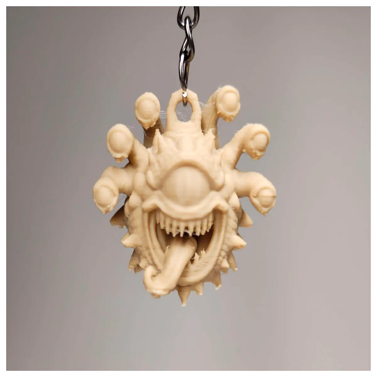 Eye Demon D D Keychain Fantasy RPG Collectible Dice Accessory Tabletop Game Decoration