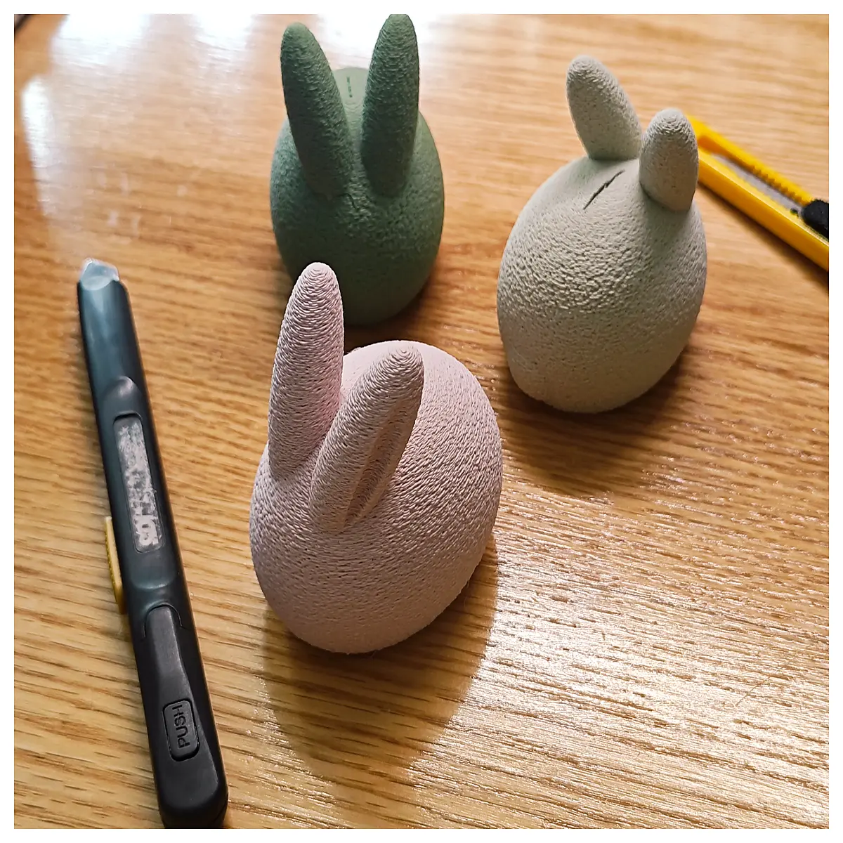 Cute Fluffy Rabbit Blade Collector Utility Sharpener Blade Breaking Tool Safe Cutting Accessory Scrap Blade Collector