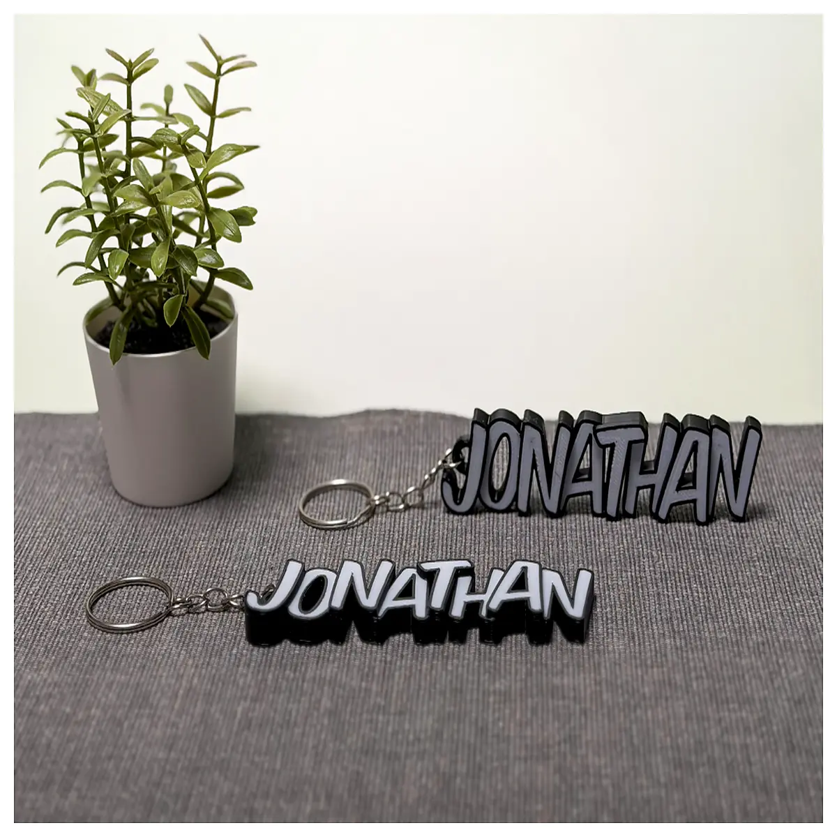 Jonathan Charming Keychain Keepsake Gift Personalized Decoration Mini Pendant Keychain Accessory