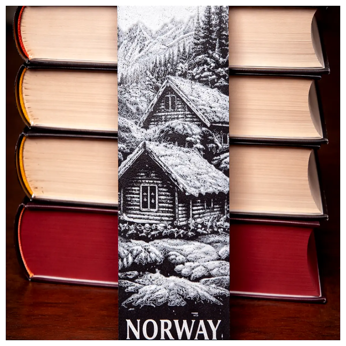 Norway II Bookmark Classic Collectible Antique Bookmark Book Lover Essential Illustrated Bookmark Book Decoration