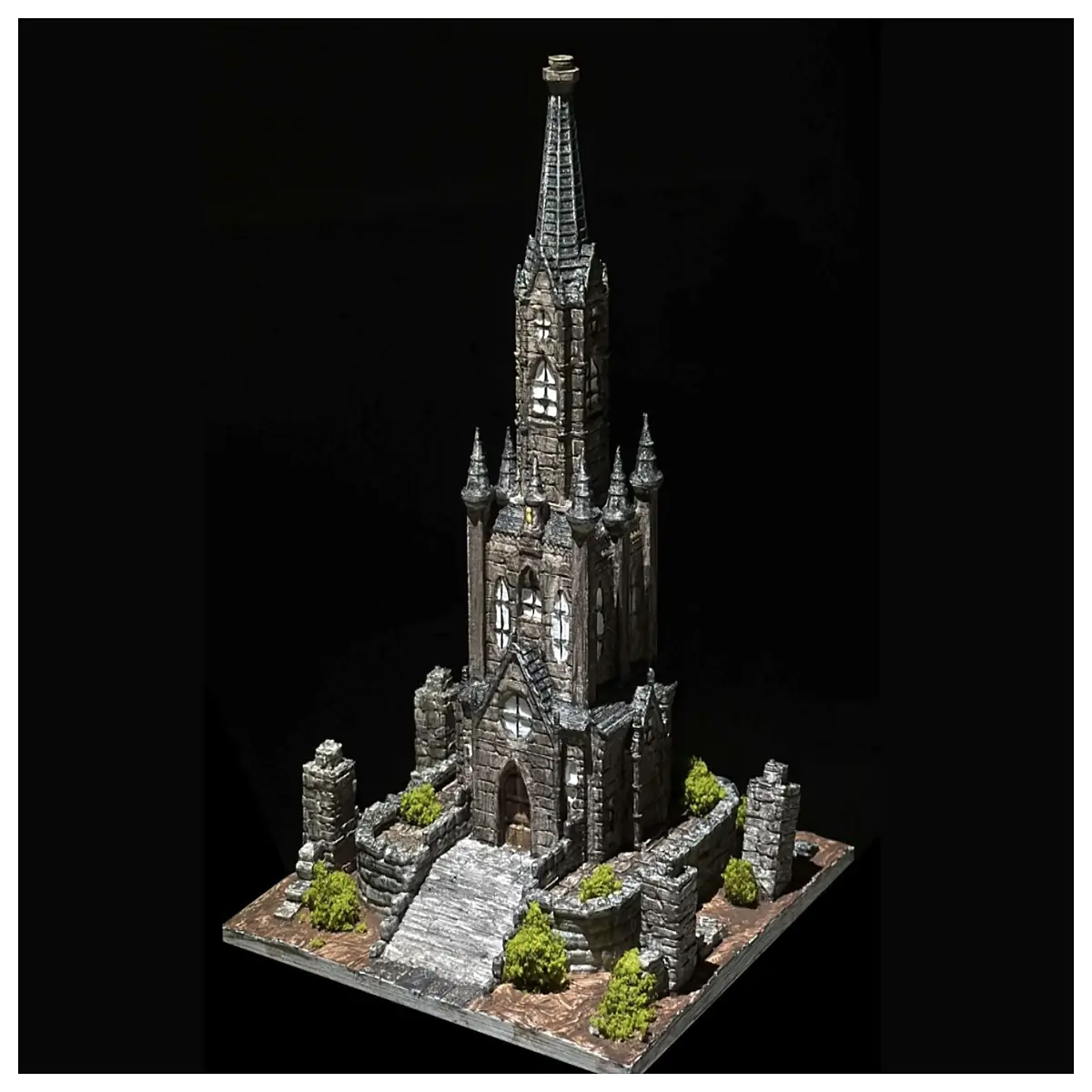 Medieval Tower Model Miniature Castle DIY Micro Landscape Decoration Historical Building Model Collectible Scale Model