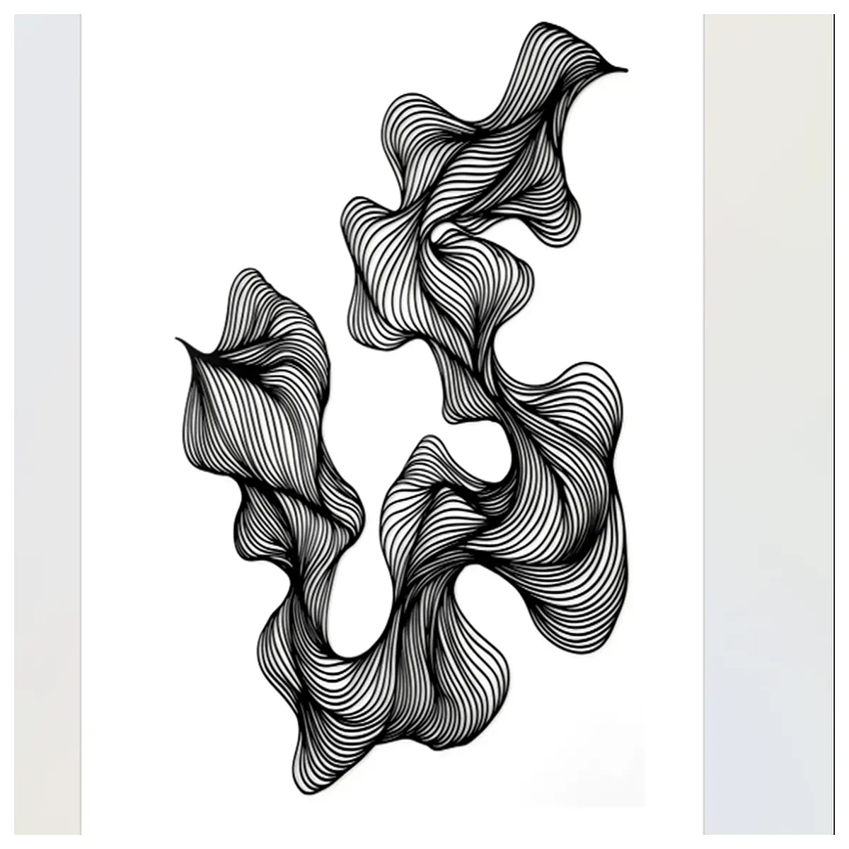 Winding 7 Abstract Wall Art Modern Decorative Painting Geometric Wall Art Hanging Wall Decor Living Room Bedroom Decoration