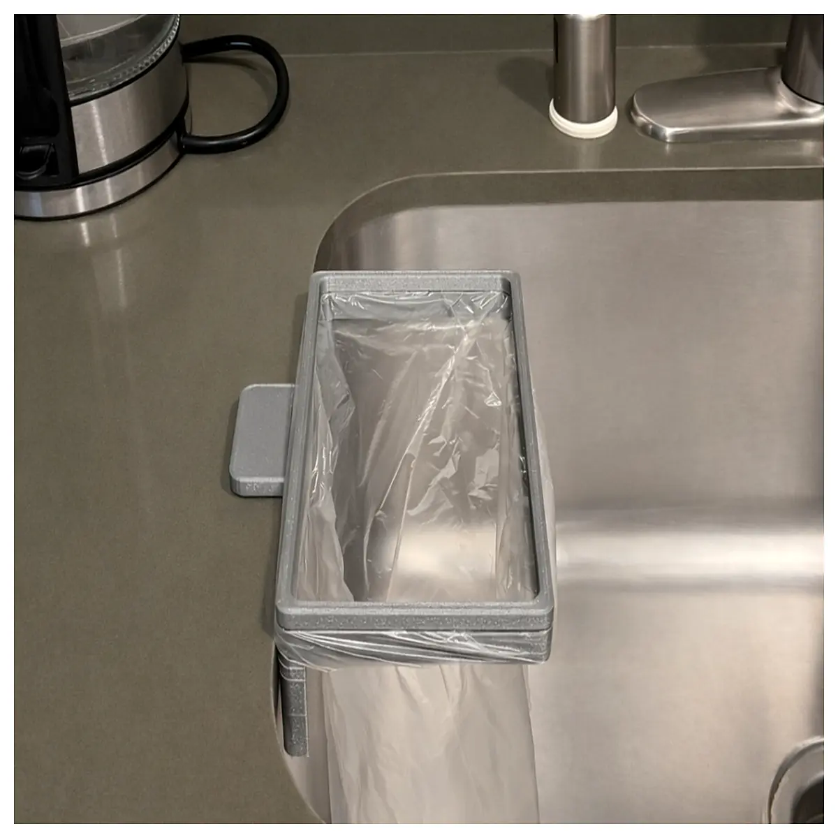 Kitchen Sink Trash Bag Holder Trash Bag Support Drainage Pipe Bracket Kitchen Waste Bin Accessory Fits All Sinks
