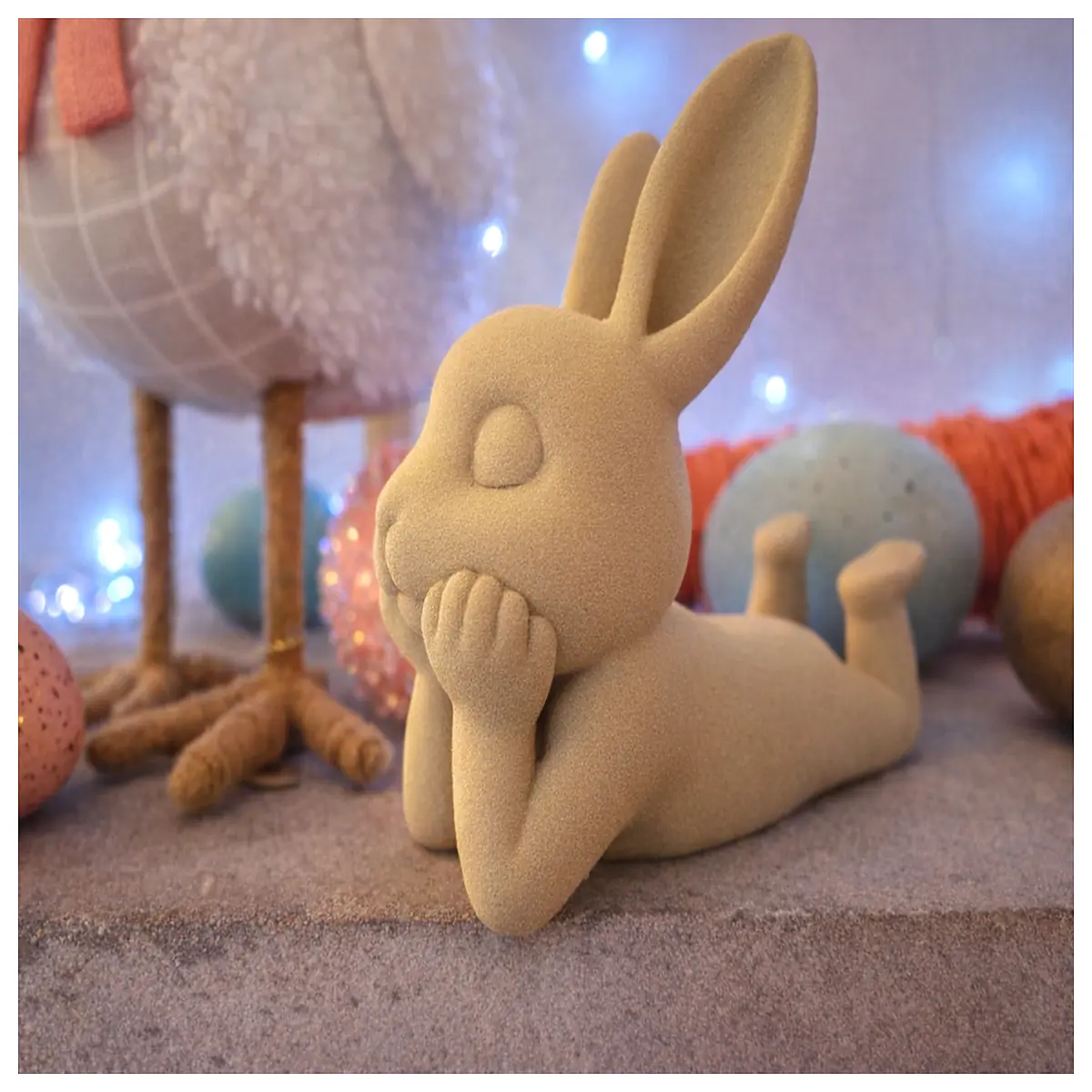 cute rabbit plush toy for kids soft hugging bunny stuffed animal thoughtful baby shower sleep companion doll