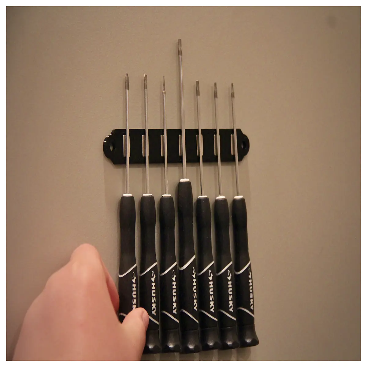 magnetic screwdriver holder wall mount organizer tool rack magnetic strip for garage workshop
