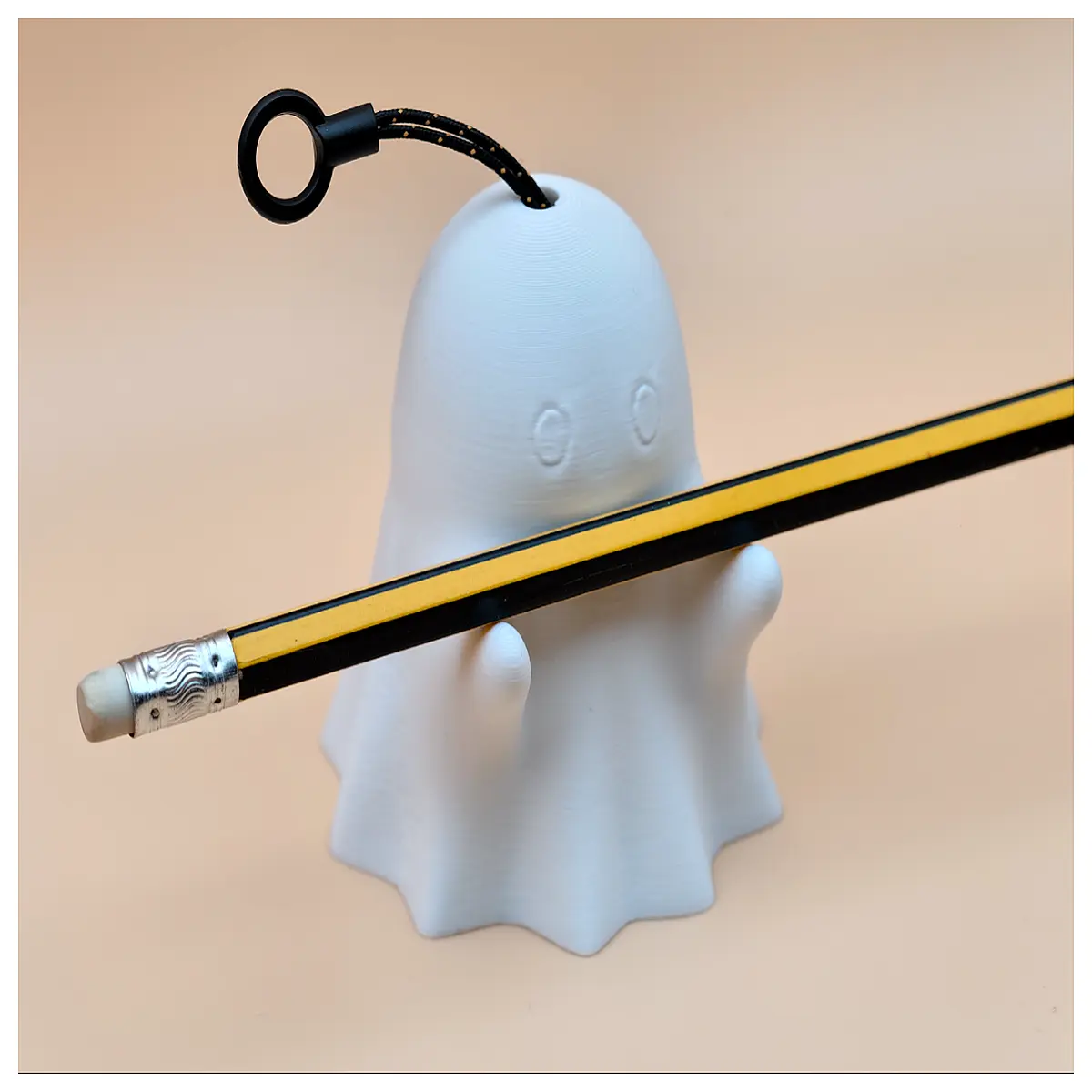 Ghost Pen Holder Hanging Display Creative Desktop Decoration Suspended Pencil Stand Art Ornament Hanging Support