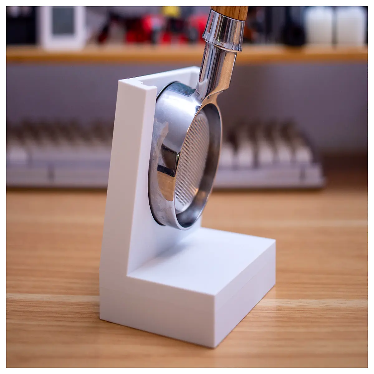 58mm Vertical Coffee Handle Organizer Box Coffee Cup Accessories Coffee Machine Parts Coffee Lovers
