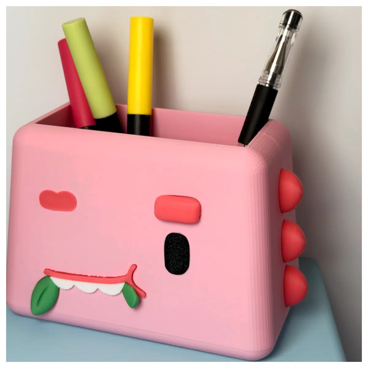Desktop Organizer Pen Holder Multi Function Book Shelf Office Study Supplies Storage Rack