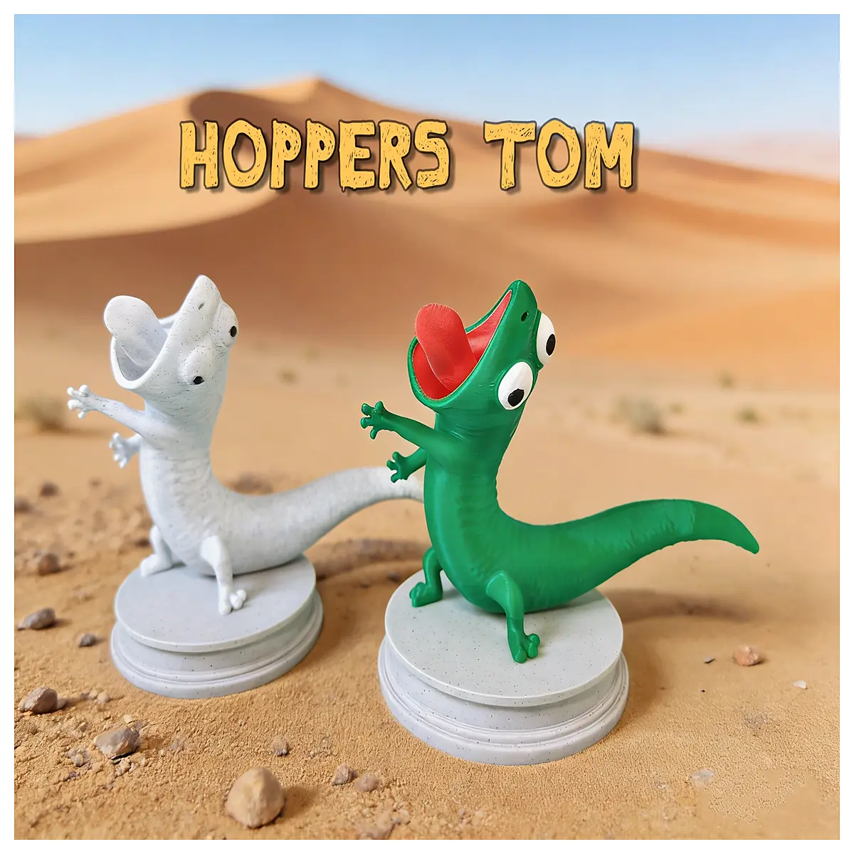 Hoppers Tom the Mad Lizzard Statue Beaver Transformation Plan Figurine Collectible Desk Decor Party Gift