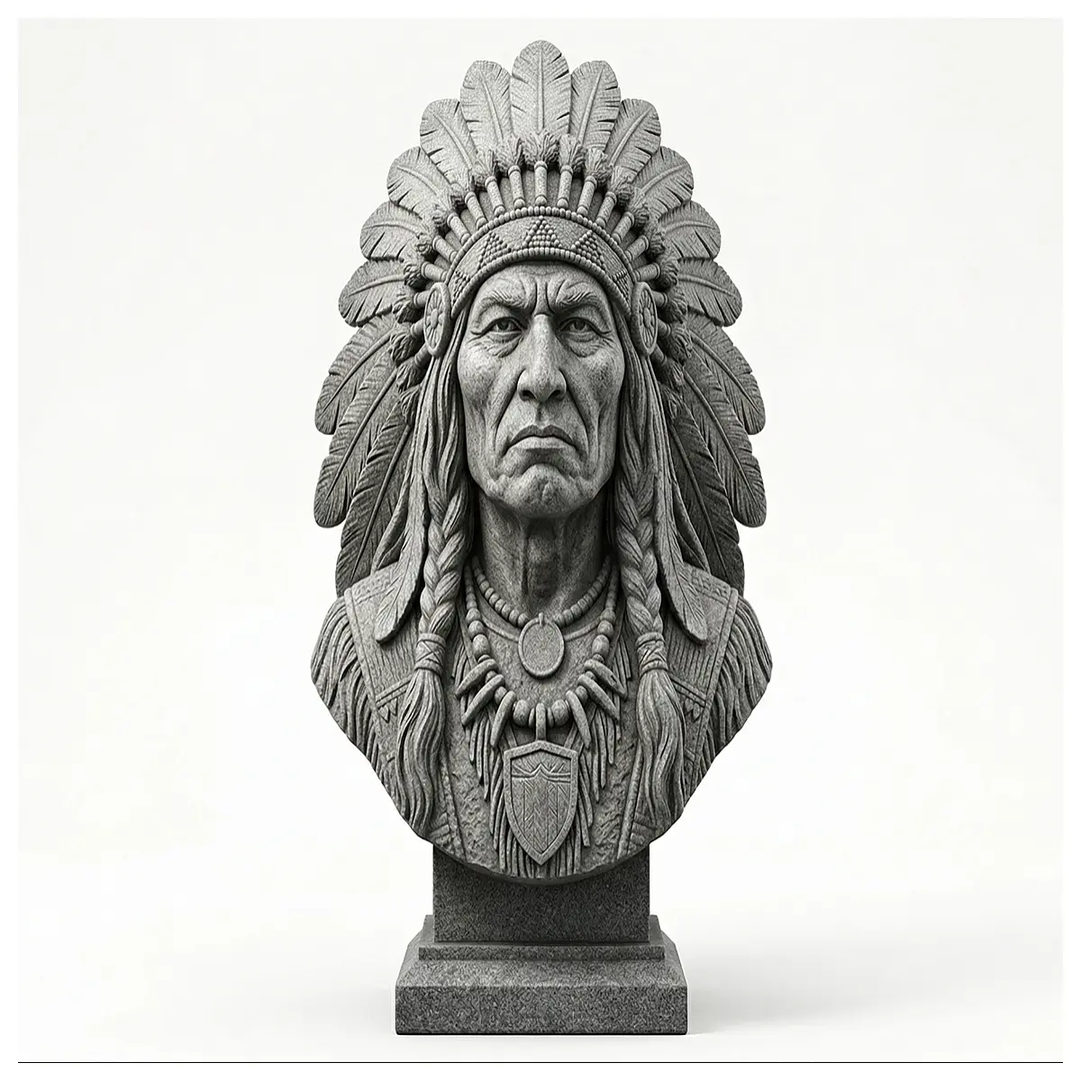 Native American Statue Decorative Figure Authentic Indigenous Art Sculpture Ornament Indoor Decoration Gift