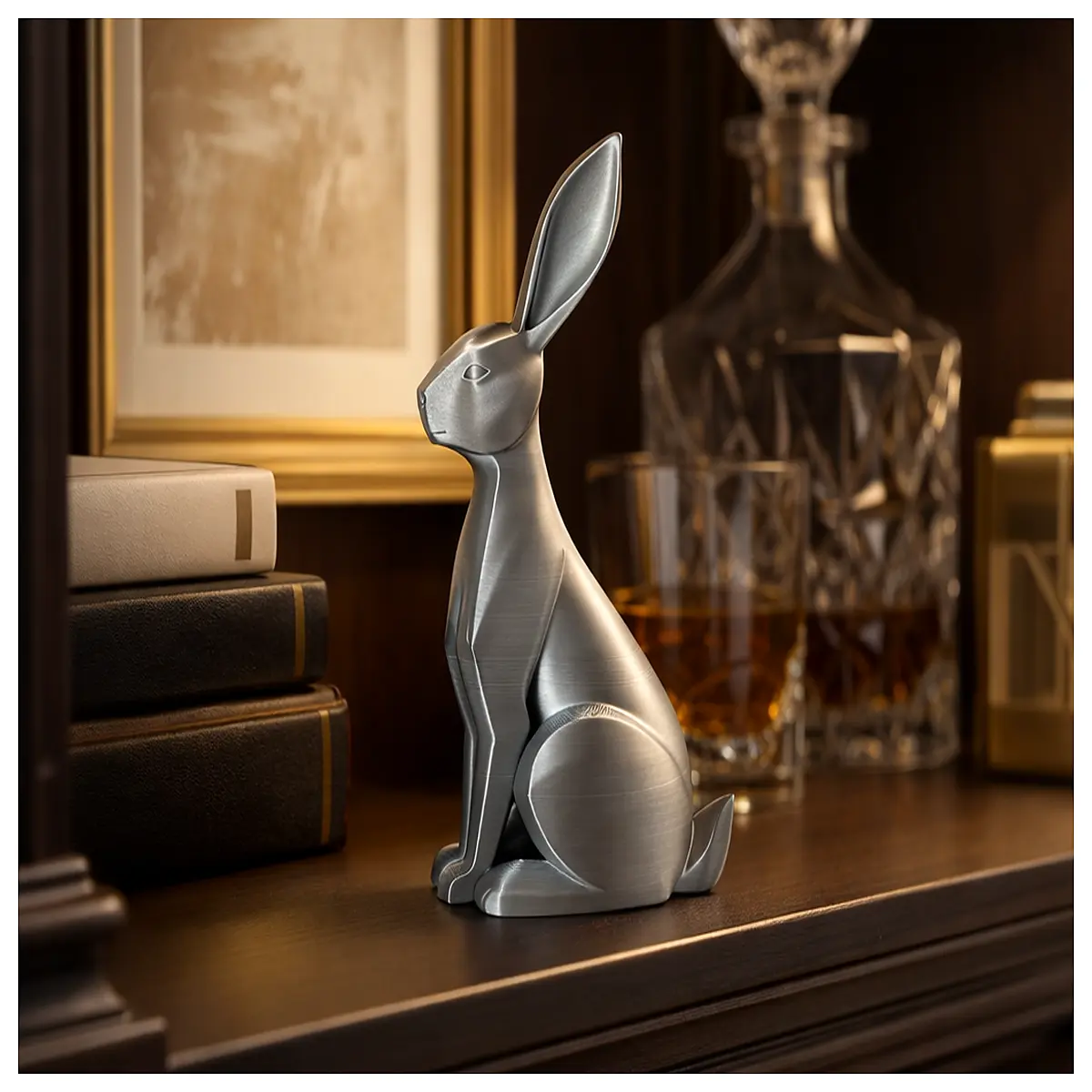 realistic wild rabbit statue garden decor outdoor wildlife art resin animal sculpture for lawn yard landscaping