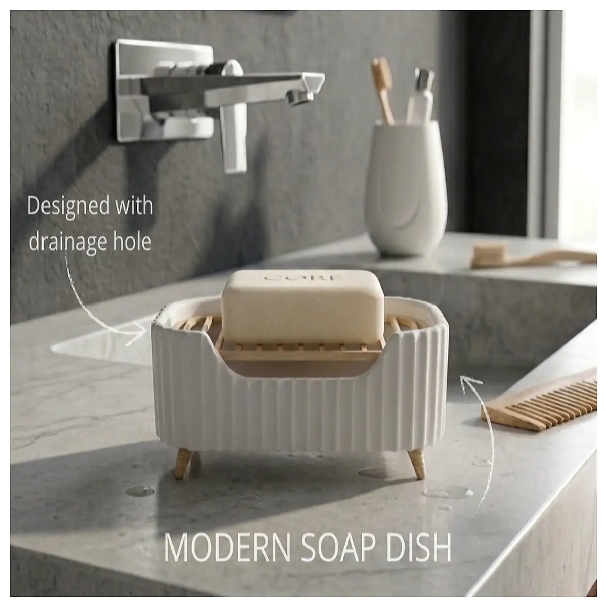 Modern Soap Dispenser Kitchen Bathroom Washbasin Dispenser Soap Holder Simple Design Practical